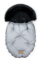 FLOO FOR BABY Winterfußsack Alaska 0+ | Grau/Schwarz