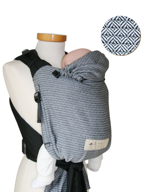 Storchenwiege Babytrage BabyCarrier s-w