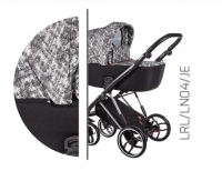 Baby Merc Kombikinderwagen La Rosa Ltd. LN04 - grau/schwarz