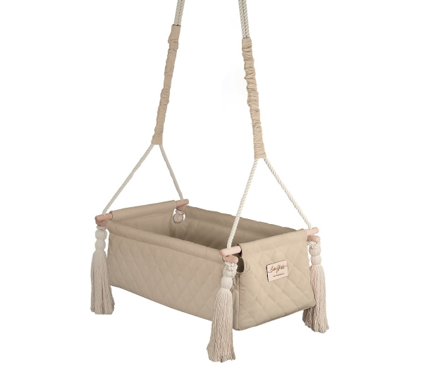BabySteps Babywiege Newborn Velvet Swing - Beige