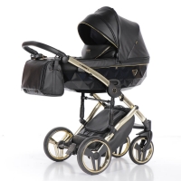 JUNAMA Kombi Kinderwagen Fluo Line 04 - schwarz