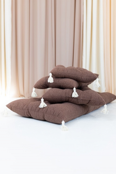 BabyWood Wippkissen Special S - Chocolate | 80x40 cm