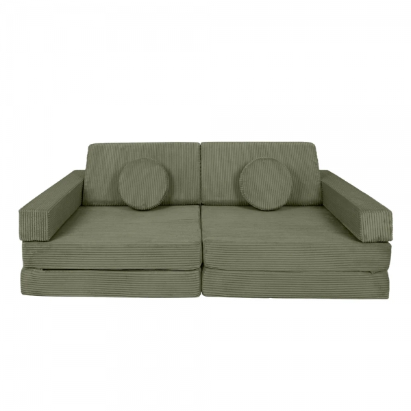 Design4Kids Spielsofa Cord Mini Grande - pine olive