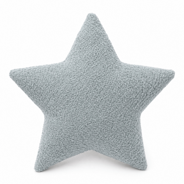 MeowBaby Deko-Kissen Stern - Soft Bouclé Edition - fresh mint