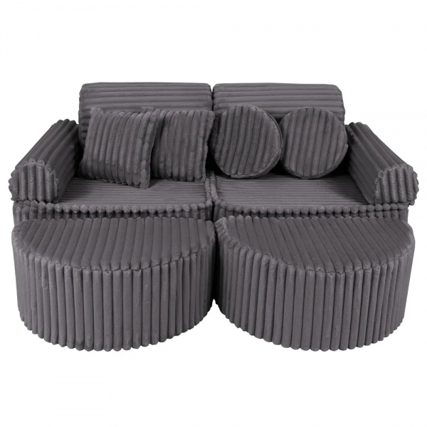 MeowBaby Spielsofa Mini Max Churros - Jurassic Grey