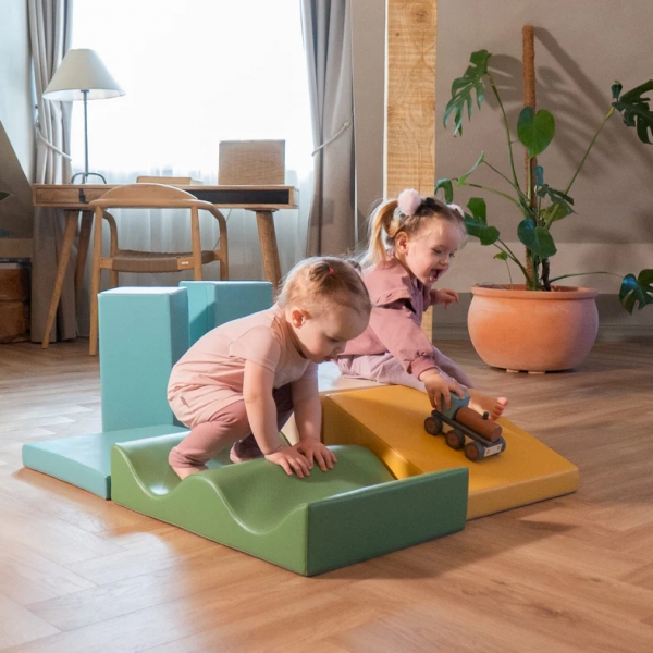 IGLU Softbausteine Spielset Discoverer - Pastel türkis