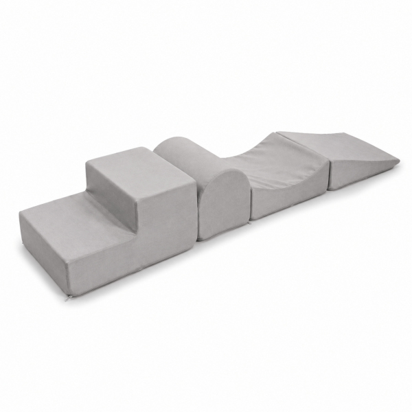 MeowBaby Schaumspielset Outzy 4 Elemente - feather fog gray