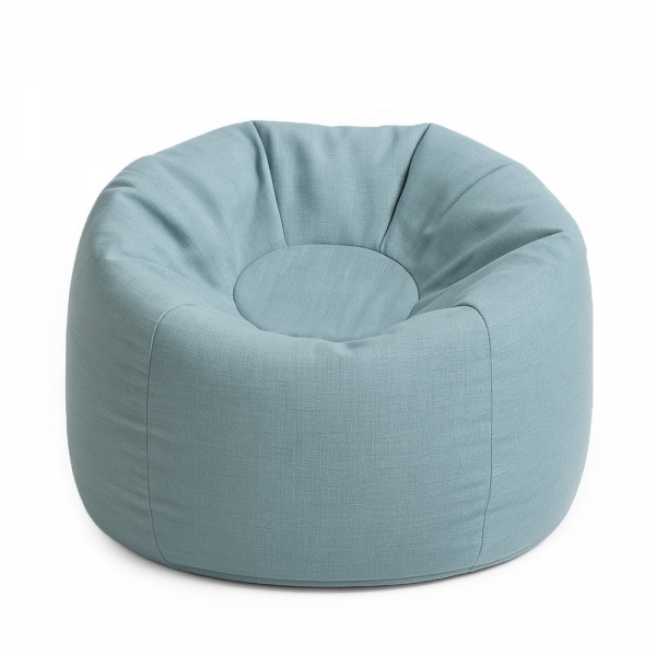 MeowBaby Outzy Kinder-Sitzsack Floreo - Cloudberry Sky Blue
