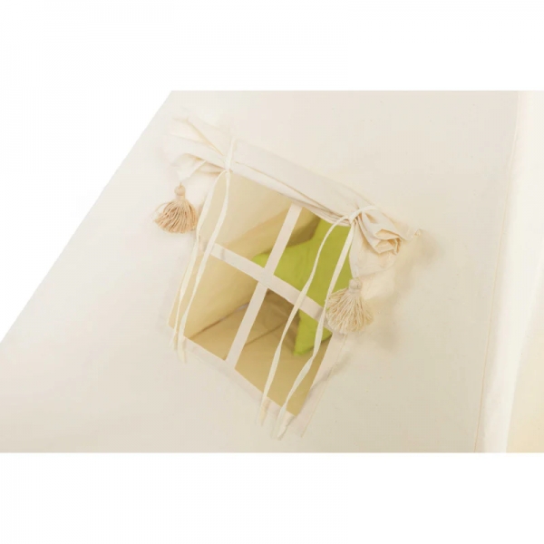 Design4Kids Tipi-Zelt M-Set Creamy Tassle - creme
