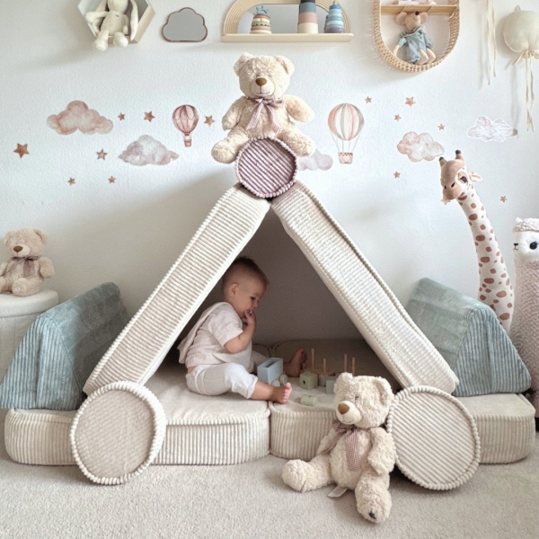 Design4Kids Spielsofa Cord Petit - sweet candy