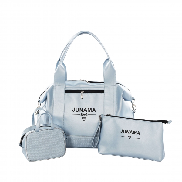 JUNAMA Wickeltasche MAMI BAG - 3 in 1 Set | S-Class 10 - baby blue