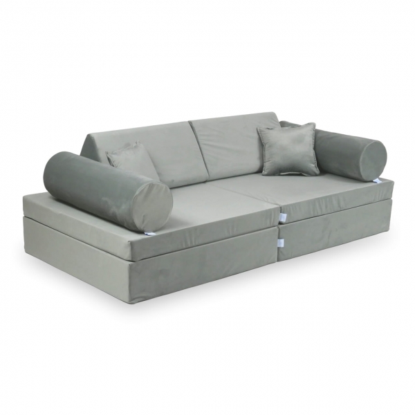 MiMii Spielsofa Komfort Velvet - stone grey
