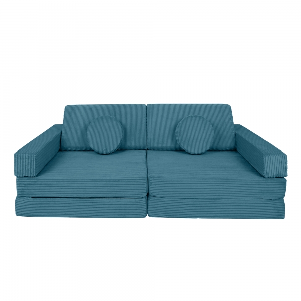 Design4Kids Spielsofa Cord Mini Grande - pure ocean