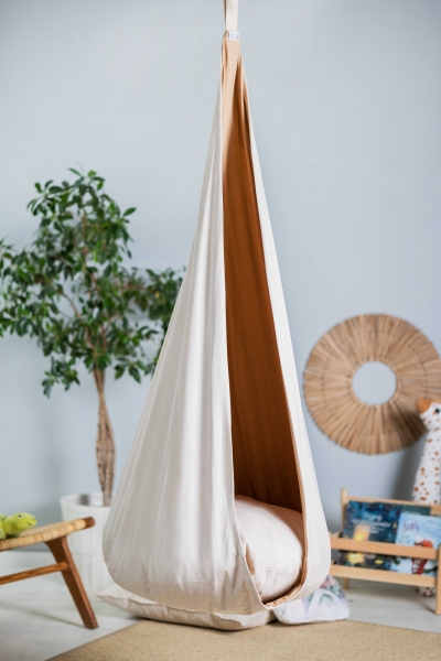 Design4Kids Hängesessel Cocoon Caramel Sweetness XL - beige