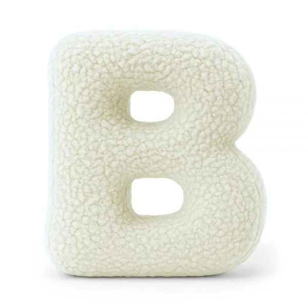 MeowBaby Buchstaben-Kissen Bearly B - creme/beige