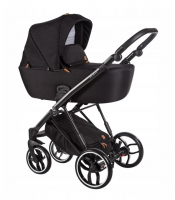 Baby Merc Kombikinderwagen La Rosa LN08 - schwarz/schwarz