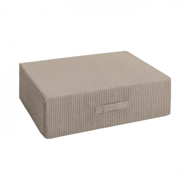 Design4Kids 71x71cm Hüpfpolster Cord Grande - hazelnut taupe