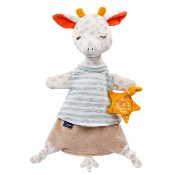 Fehn Schmusetuch-Handpuppe Giraffe