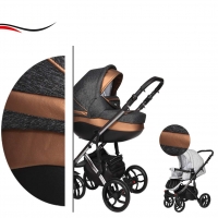 Baby Merc Kombikinderwagen 2 in 1 FASTER 3 ltd. L122 chrome bronze - 10-teilig