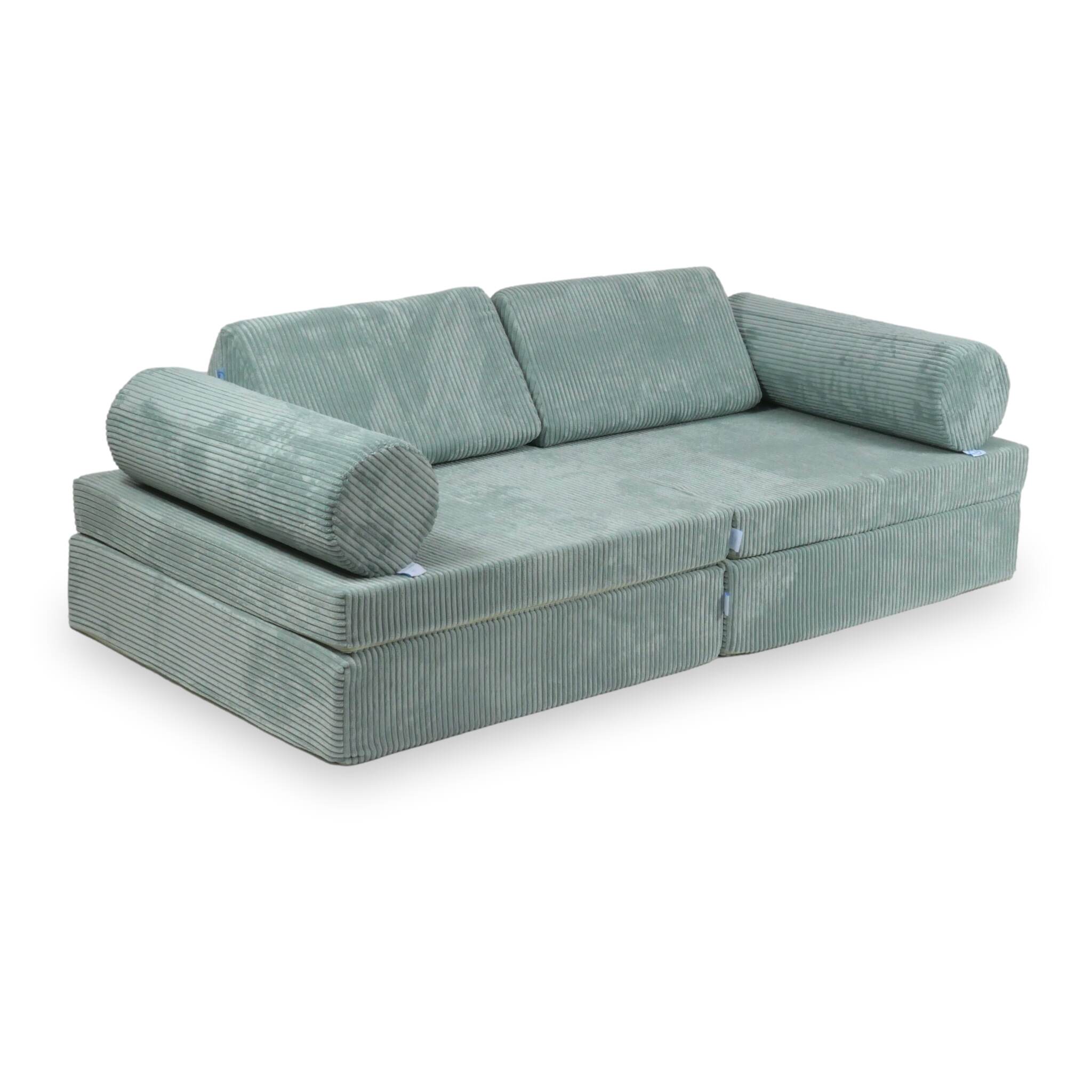 MiMii Spielsofa Komfort Cord sage mint
