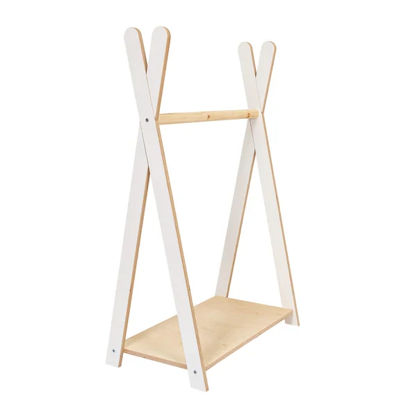 MeowBaby Montessori Tipi Kleiderständer klein - weiß
