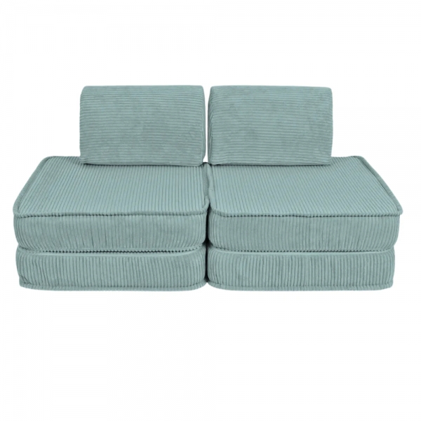 Design4Kids Mini Spielsofa Jewel Cord Basic - cozy mint
