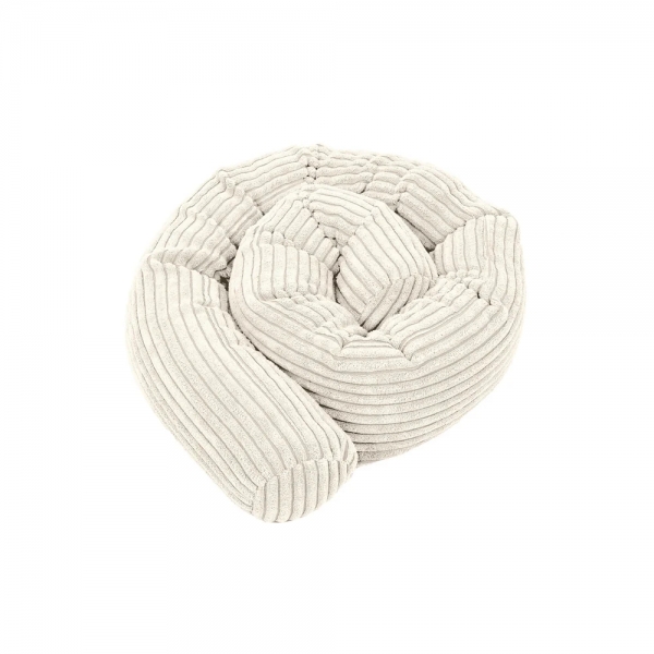 MeowBaby Bettschlange Cord, 1,5 m - Ästhetik vanilla