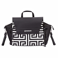 Gesslein Wickeltasche N°4 - schwarz/schwarz-weiß