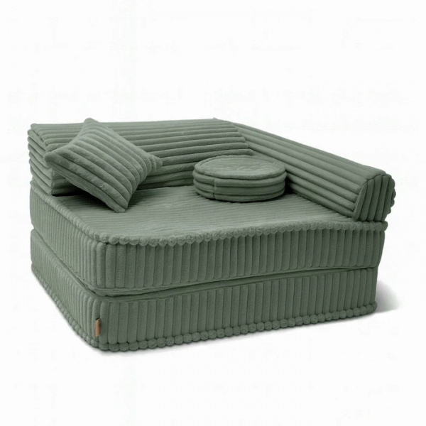 Meowbaby Kinder-Spiel-Sessel Churros - olive sage green