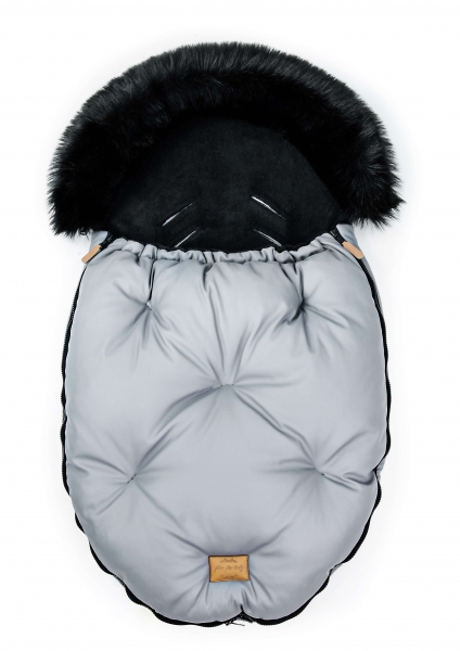 FLOO FOR BABY Winterfußsack Alaska 0+ | Grau/Schwarz
