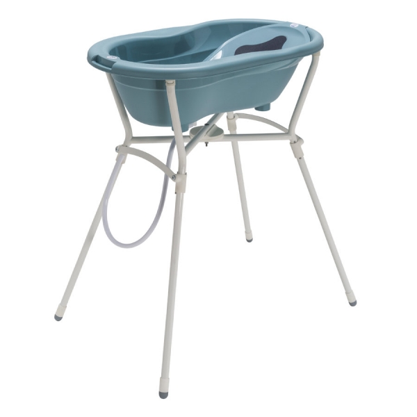Rotho Babydesign Badewannen-Set Top lagoon, 4-tlg. mit Wannenständer