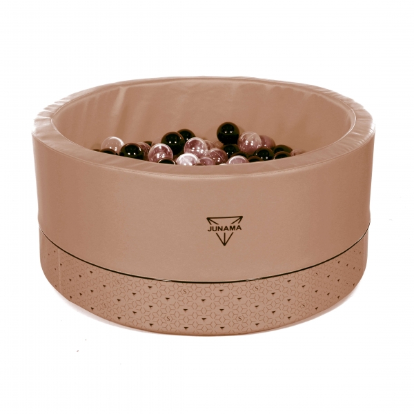 JUNAMA Bällebad 90x30cm, S-Class 05 - roségold, 200 Bälle