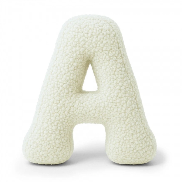MeowBaby Buchstaben-Kissen Bearly A - creme/beige