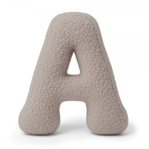 MeowBaby Buchstaben-Kissen Bearly A - taupe