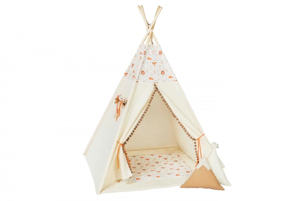Design4Kids Tipi-Zelt M-Set My Friend Bear - beige