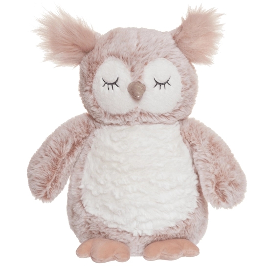 TeddyKompaniet Kuscheltier Eule rosa, 25 cm
