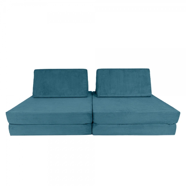Design4Kids Spielsofa Cord Mini Grande Classic - pure ocean
