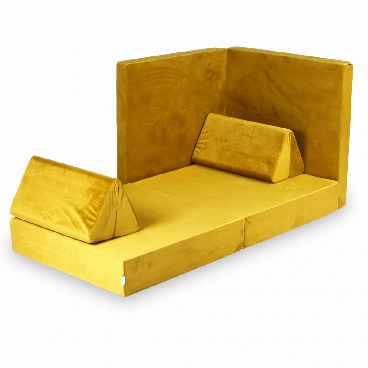 MiMii Spielsofa Classic Velvet shiny gold Die kleine Schnullerbacke