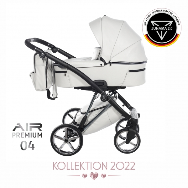 JUNAMA Kombi Kinderwagen AIR PREMIUM 04 2.0 - hellgrau/silber