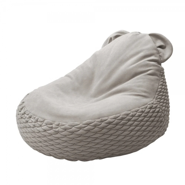 MeowBaby Sitzsack Dune Bär - stone grey