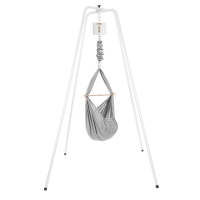 NONOMO Federwiegen Motor MOVE-Set Baby Classic & Gestell Basic weiß - grau