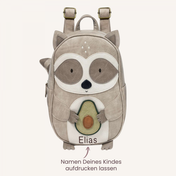 Little Who großer Kinderrucksack Waschbär Waldemar
