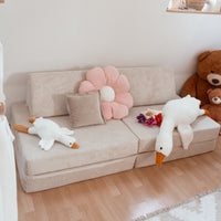 Design4Kids Spielsofa Cord Mini Grande Classic - vanilla beige