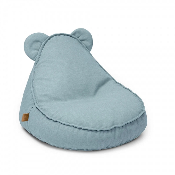 MeowBaby Outzy Kinder-Sitzsack Bär - Cloudberry Sky Blue