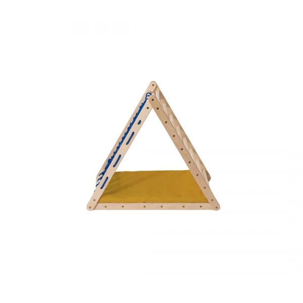 Design4Kids Bodenkissen aus Baumwolle für Kletterdreieck Lemur/ Katta/ Indri - Senf