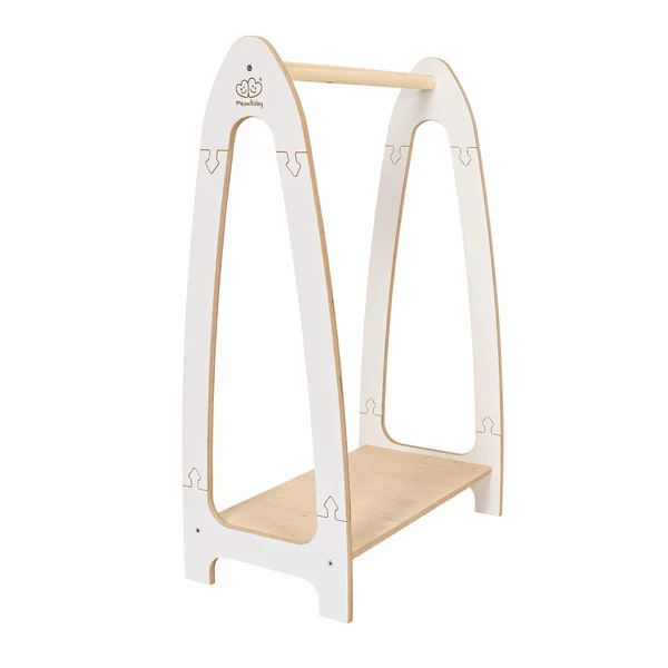 MeowBaby Montessori Kleiderständer klein - weiß