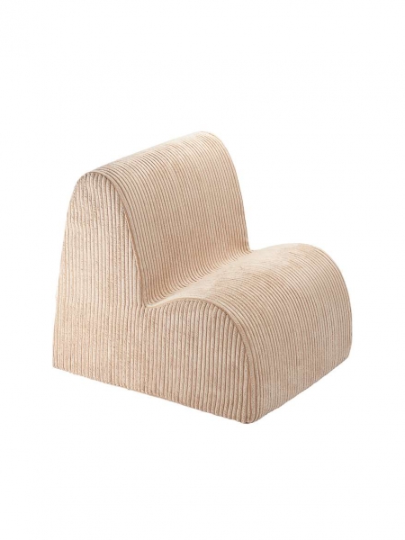 WIGIWAMA Sessel Wolke Beige | Cord-Stoff