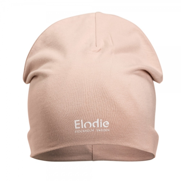 Elodie Logo Beanie Powder Pink, 46-48 cm, 6-12m