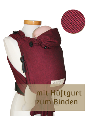 Storchenwiege Babytrage BabyCarrier slim bordeaux