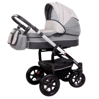 ZEKIWA Kombikinderwagen Saturn Premium inkl. Wickeltasche Karogitter Beige